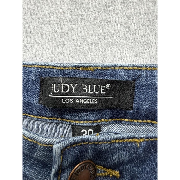 Judy Blue Jeans Womens 30 Blue JB8271‎ DK Relaxed Fit Distressed Stretch Denim - Picture 6 of 12